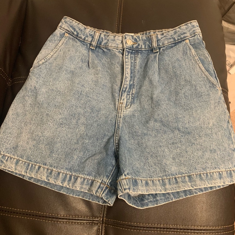 Mango Light Blue Denim shorts